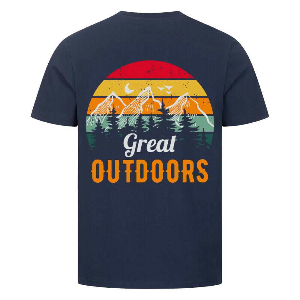 Wildherz Premium T-Shirt Great Outdoors mit Naturmotiv in Baumwolle